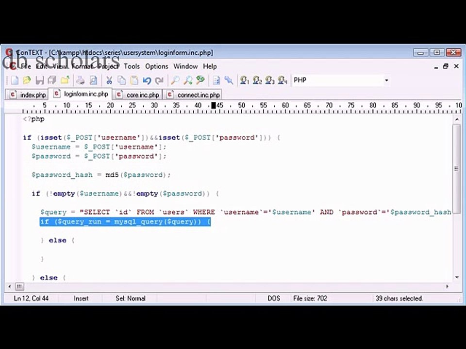 PHP Lecture (138) Logging the User In Part 3