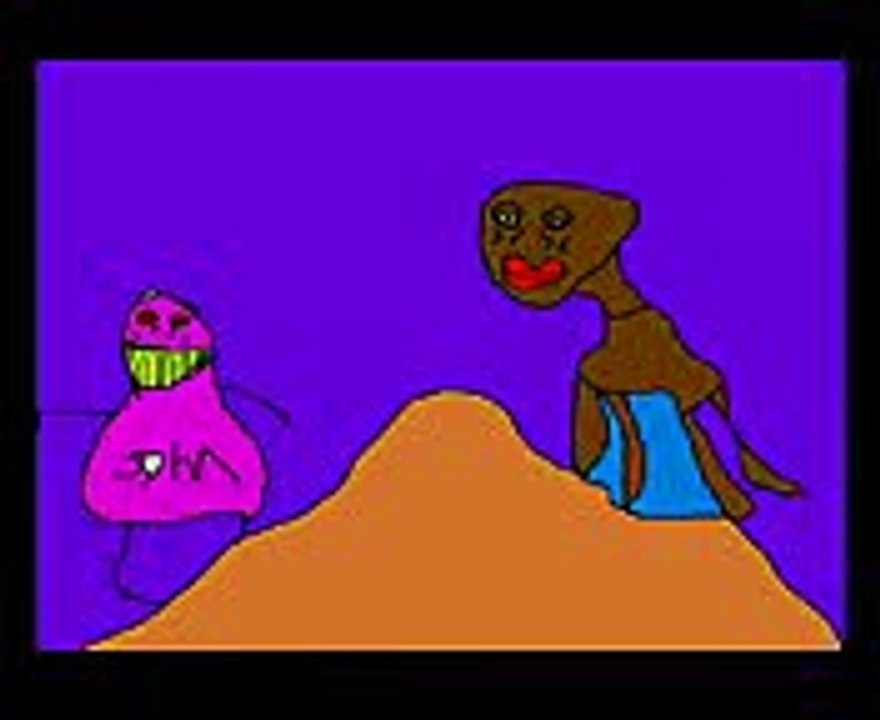 Triple Weave Construction-One Minute Cartoon - John and Robert, a saddened tale