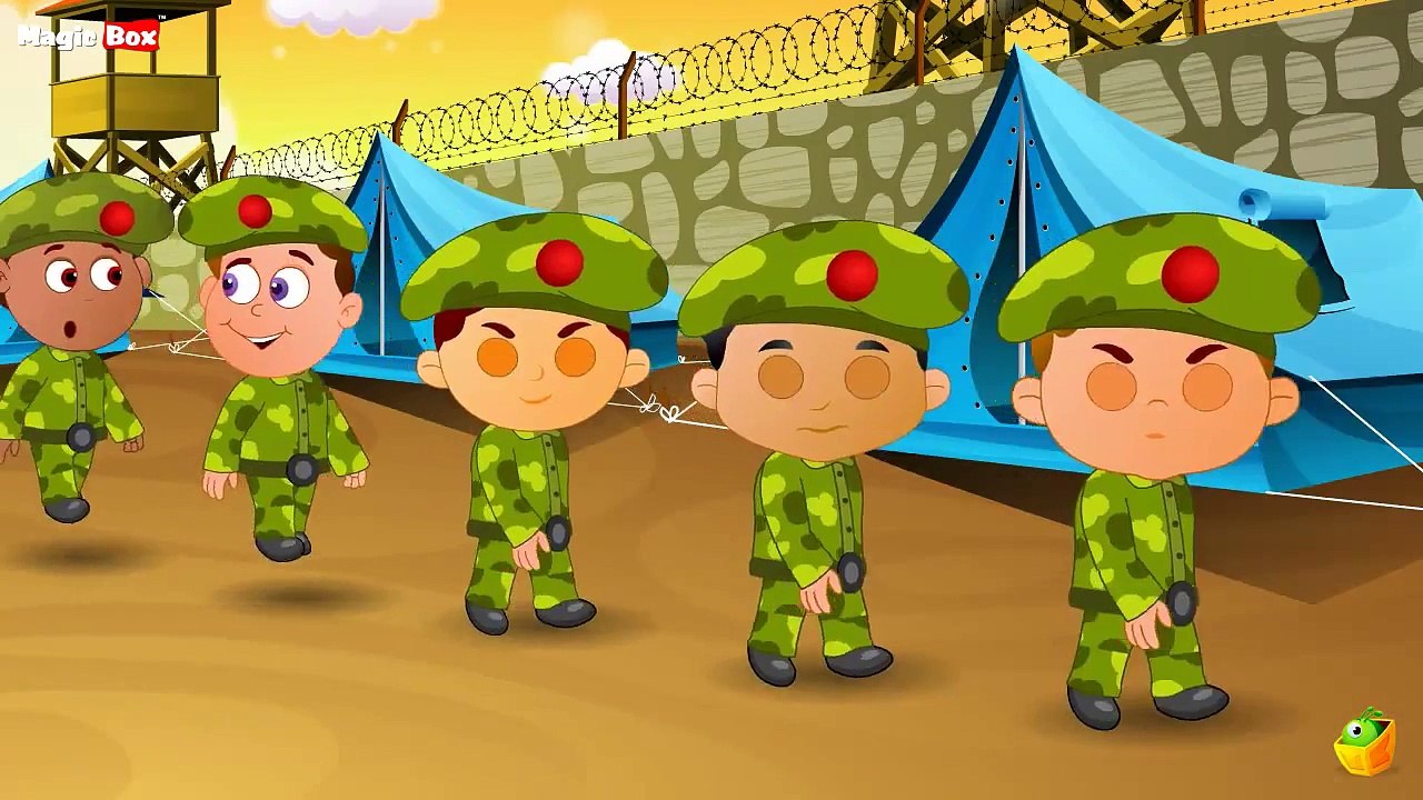 Karaoke - Five Little - Songs With Lyrics - Cartoon - Animated Rhymes For Kids