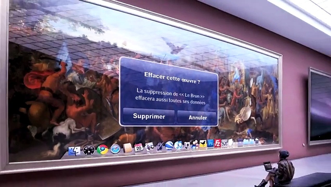 Léo Caillard habille les moulages de latelier de la Rmn-GP