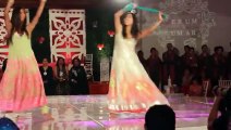 Indian Wedding Girls Dancing At Marriage Hall