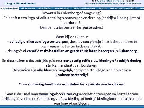 Culemborg logo borduren op kleding