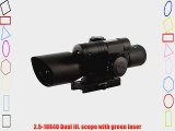 Aim Sports 2.5-10X40 Dual III. Scope with Green Laser