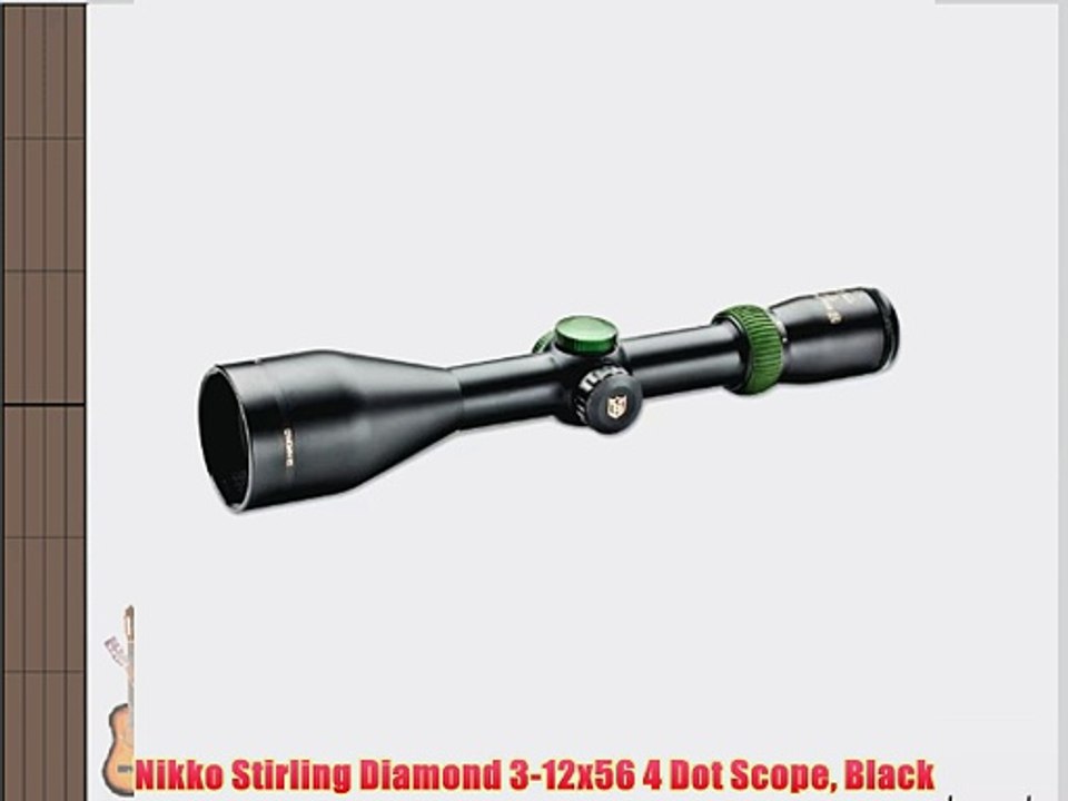 Nikko Stirling Diamond 3-12x56 4 Dot Scope Black