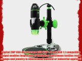 Amscope UBW500X0200M Digital 2MP USB Microscope 5X-500X Magnification 4X 3D Digital Zoom Built-In