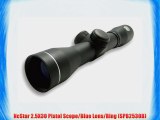 NcStar 2.5X30 Pistol Scope/Blue Lens/Ring (SPB2530B)