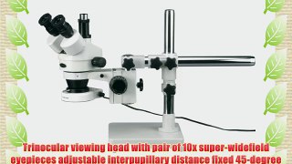 AmScope SM-3TZ-80S Professional Trinocular Stereo Zoom Microscope WH10x Eyepieces 3.5X-90X