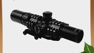 AIM Sports 1.5-4x30mm Tri-Illuminated CQB Scope with Locking Turrets