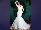Sexy V neck bridal dresses  for fashion women in 2015