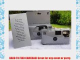 10 Pack Disposable Wedding Cameras Plain Shiny Silver 35mm 27 Exp New in Gift Boxes