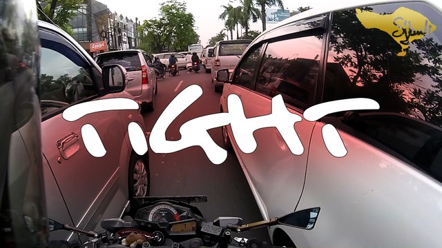 Heavy Traffic Lane Splitting / Filtering with a small Reward