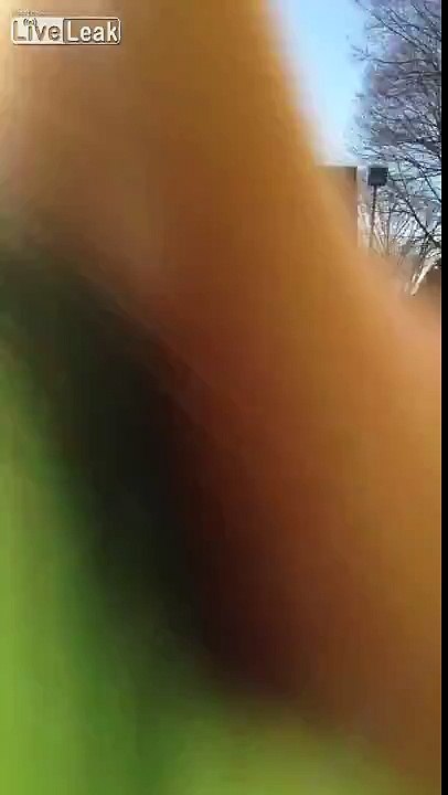 Cop does not like being called out for parking in a handicap spot to pick up some grub from Mickey D's