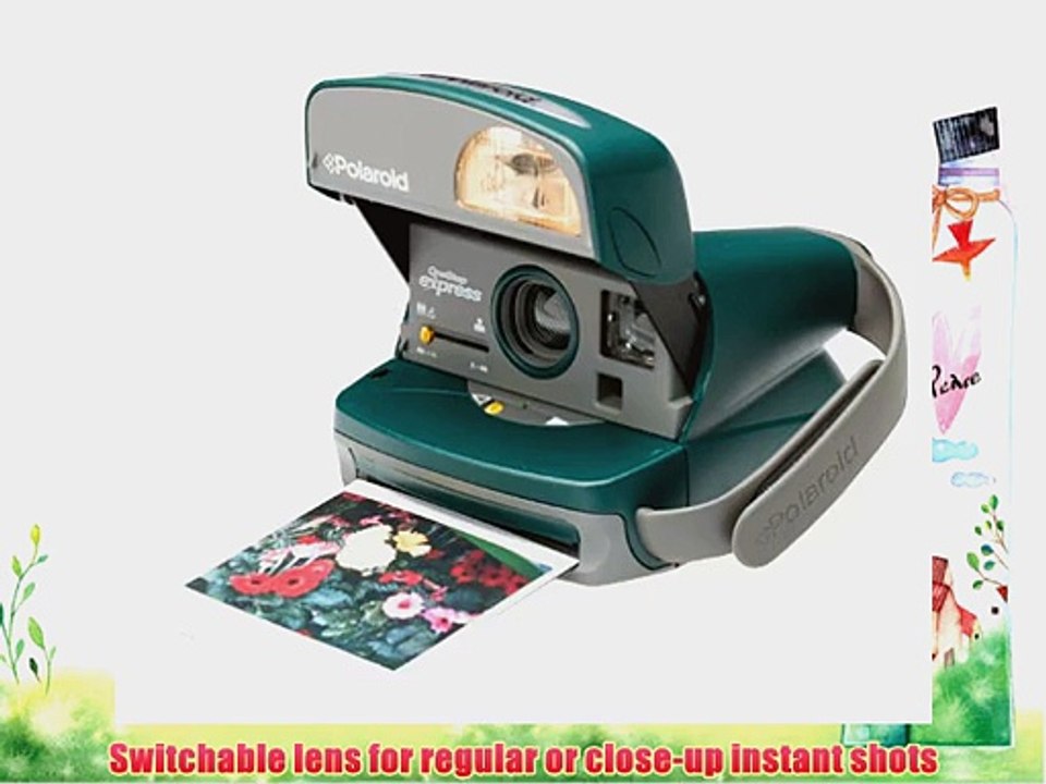 Polaroid One-Step Express Hunter Green Instant Camera Kit (includes Camera Bag and 600 Film)