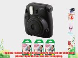 Fujifilm FU64-MIN8BKK60 INSTAX MINI 8 Camera and Film Kit with 60 Exposures (Black)
