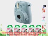 Fujifilm FU64-MINI8BLK100 INSTAX MINI 8 Camera and Film Kit with 100 Exposures (Blue)