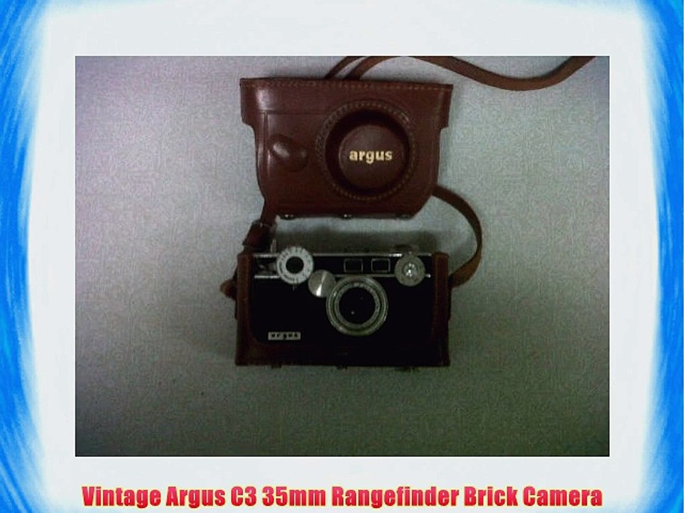 Vintage Argus C3 35mm Rangefinder Brick Camera