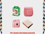 Fujifilm Bundle Set 64 Pockets Leaf Photo Album / 20 Sheets Fujifilm Instax Mini Twin Pack