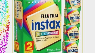 FujiFilm Instax Wide Picture Format Instant Film 10 Exposures (Pack of 5 Twin Packs)