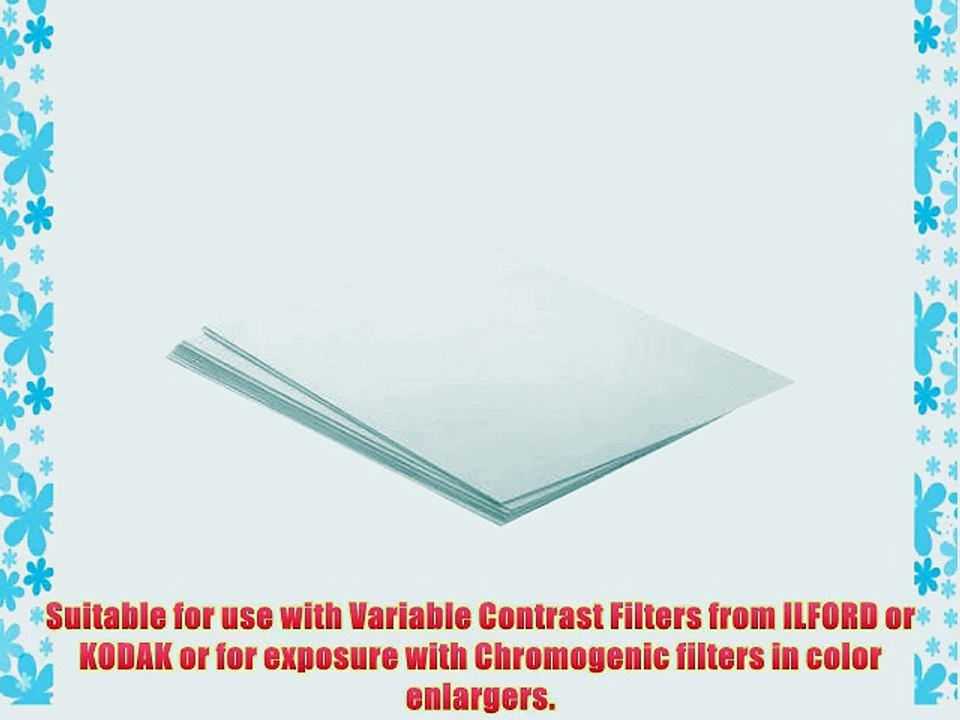 Adorama Variable Grade Black and White Resin Coated Photo Enlarging Paper 8x10 100 Sheets Pearl