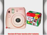 New Model Fuji Instax 8 Color Pink Fujifilm Instax Mini 8 Instant Camera   50 Films