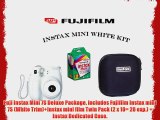 Fuji Instax Mini 7S Deluxe Package includes Fujifilm Instax mini 7S (White Trim) Instax mini