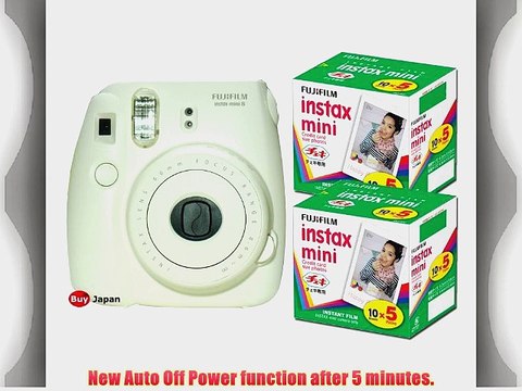 New Model Fuji Instax 8 Color White Fujifilm Instax Mini 8 Instant Camera 100 Films