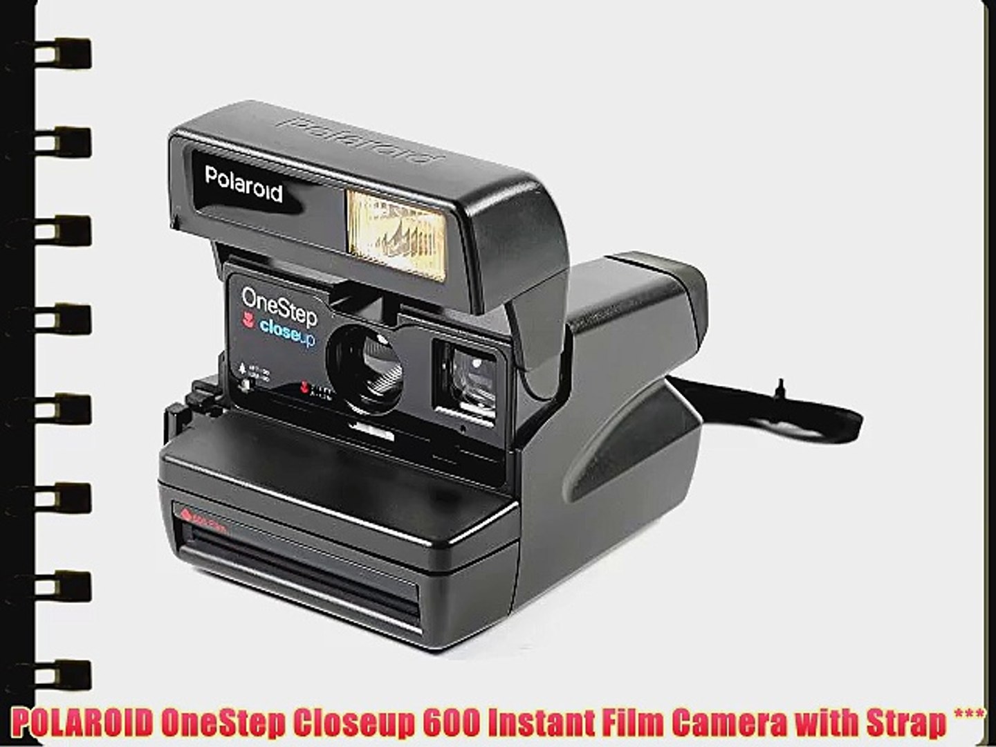 POLAROID OneStep Closeup 600 Instant Film Camera with Strap *** - video  Dailymotion