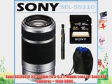 Sony SEL55210 55-210mm F4.5-6.3 E-Mount Lens for Sony NEX Cameras   16GB SDHC...