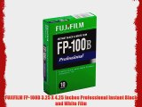 FUJIFILM FP-100B 3.25 X 4.25 Inches Professional Instant Black and White Film