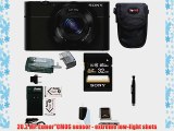 Sony Cyber-shot DSC-RX100 Digital Camera (Black) with 32GB Deluxe Accessory Bundle