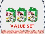 Fujifilm Instax Mini Instant Film 2 x 10 Shoots x 3Pack (Total 60 Shoots) Value Set (With our