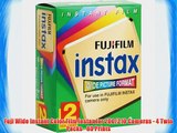 Fuji Wide Instant Color Film Instax for 200/210 Cameras - 4 Twin Packs - 80 Prints