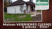 A vendre - VERRIERES (10390) - 5 pièces - 93m²