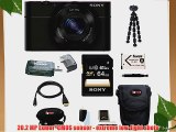 Sony Cyber-shot DSC-RX100 Digital Camera (Black) with 64GB Deluxe Accessory Bundle
