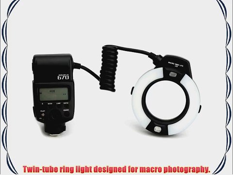 Neewer? JY-670 Macro LED Ring Flash Light w/ 6 Adapter Ring ( 49mm 52mm 55mm 58mm 62mm 67mm