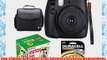 Fujifilm Instax Mini 8 Instant Film Camera (Black) With Fujifilm Instax Mini 5 Pack Instant