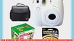 Fujifilm Instax Mini 8 Instant Film Camera (White) With Fujifilm Instax Mini 5 Pack Instant