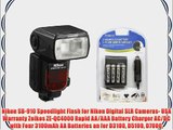 Nikon SB-910 Speedlight Flash for Nikon Digital SLR Cameras- USA Warranty Zeikos ZE-QC4000