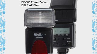 Vivitar Flash for Pentax SLR/DSLR Camera - Black (DF383PEN)
