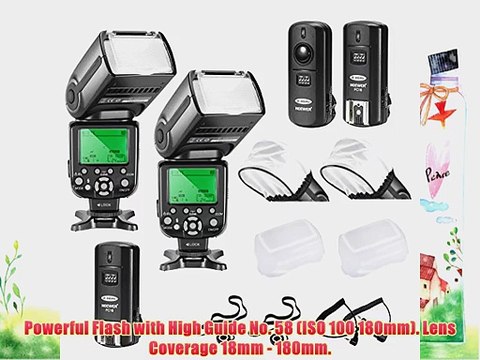 Neewer? NW-565C Professional E-TTL Slave Flash Kit for Canon Rebel T5i T4i T3i T3 XS T2i T1i