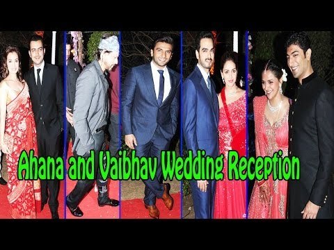 Ahana Deol and Vaibhav Wedding Reception | Shahrukh Khan, Ashwariya, Ranveer