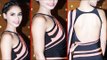 Skinny Hot Hasleen Kaur in Saree & Backless Blouse @  59th Idea Filmfare Awards