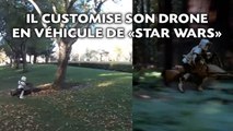 Il reproduit une «Speeder bike» de Star Wars avec un drone