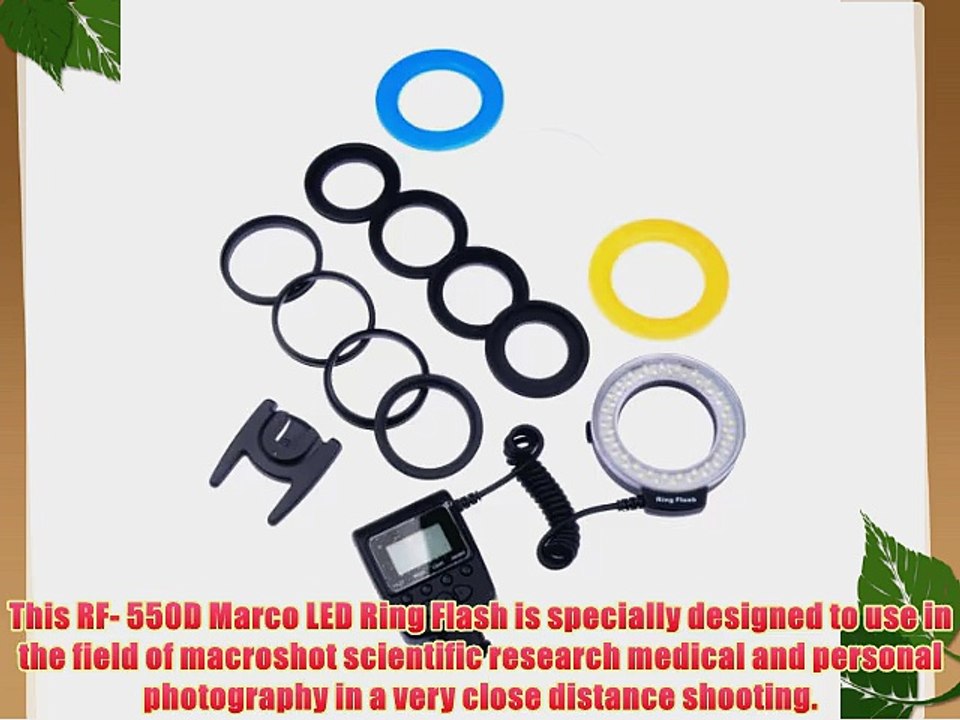 Neewer? 48 Macro LED Ring Flash Light Includes 4 Diffusers (Clear