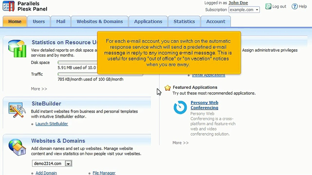 plesk10-enduser-12-autoreply
