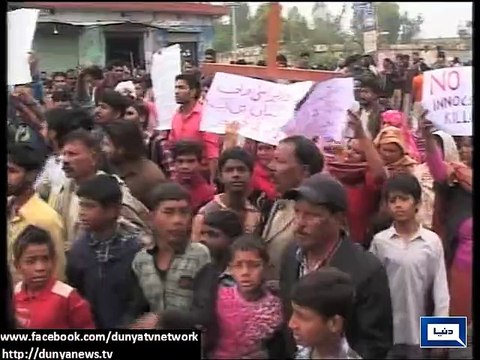Dunya News - Christians protest over deadly church attacks