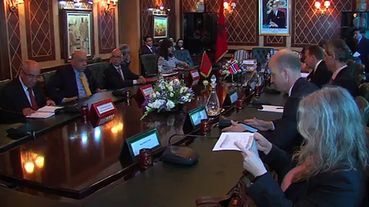 مباحثات بالرباط بين السيد بيد الله ووزير الشؤون الخارجية النرويجي