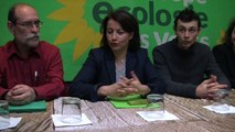 Départementales 2015: Cécile Duflot  avec les candidats EELV à Toulon