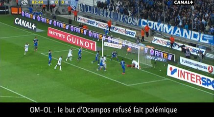 OM-OL : Le but d'Ocampos refusé crée la polémique