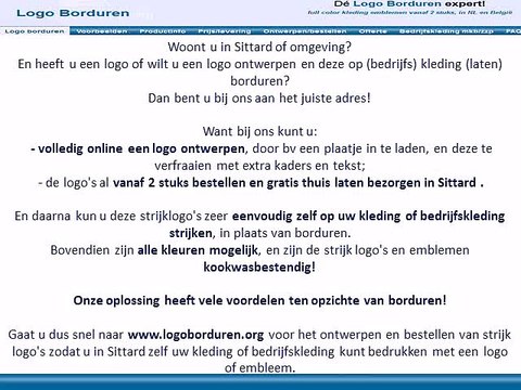 Sittard logo borduren op kleding